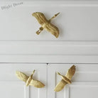 Wild Goose Brass Cabinet Handles - Nordic Copper Drawer Pulls for Wardrobes and Kitchen Cupboards Handles