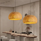 Zen Bamboo And Rattan Woven Chandelier - Exquisite Lighting For Chinese Southeast Asian - Inspired