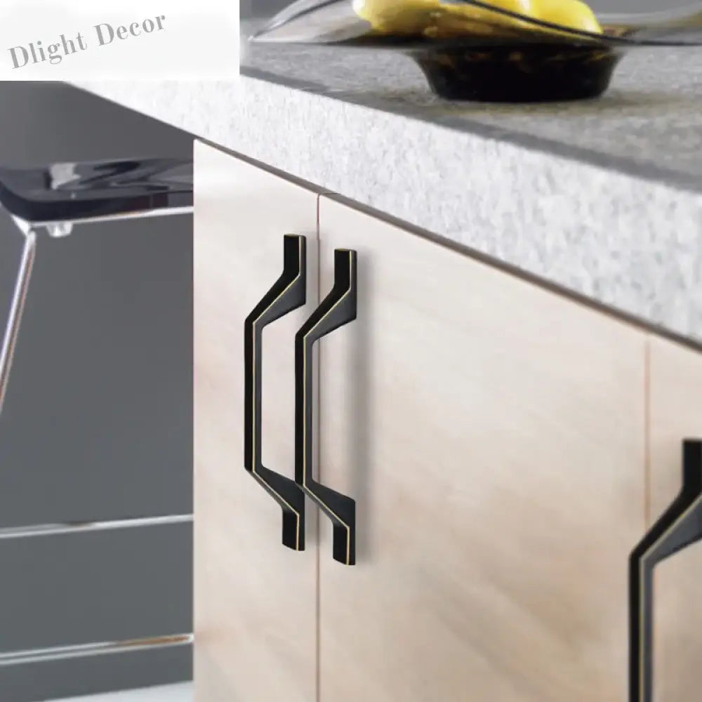 Zinc Alloy Solid Cabinet Door Handles – Modern Minimalist Knobs for Wardrobe and Kitchen Furniture Handles
