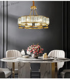 Zoe’s K9 Crystal Modern Glass Chandelier - Copper Luxury Hanging Lamp Chandelier